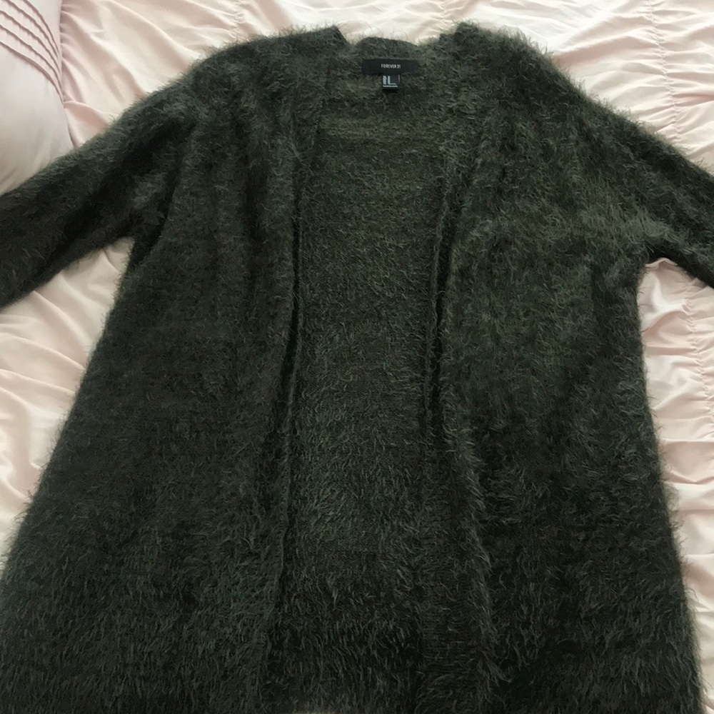 Fuzzy cardigan